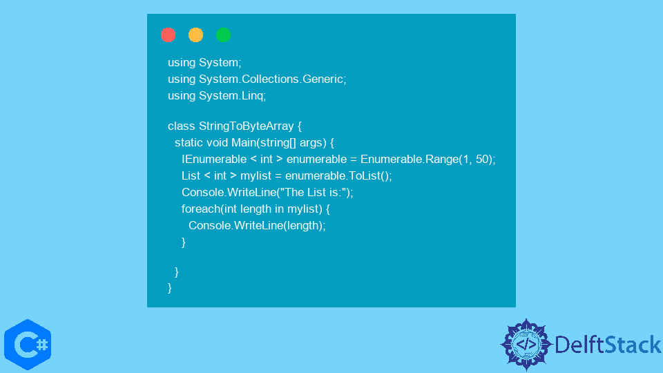 Convert List String To Ienumerable String C